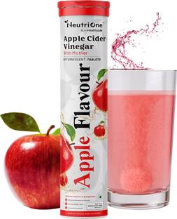 NeutriOne Apple Cider Vinegar 15 effervescent tablets for weight loss | Vitamin B6 & B12