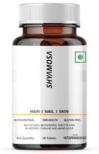 Shyamosa Hair,Nail&Skin Biotin Tablet For Hair Growth Multivitamins Food Supplement(30 tab)