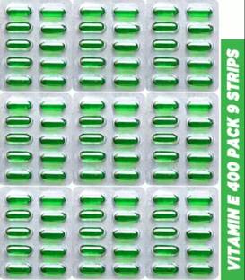 PHARMAZAIN LIFE SCIENCES Vitamin E capsule for Face Pimple Glowing Skin & hair care
