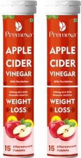 PREMEXA Weight Loss Apple Cider Vinegar with mother Effervescent Tablets| Vit. B6 & B12
