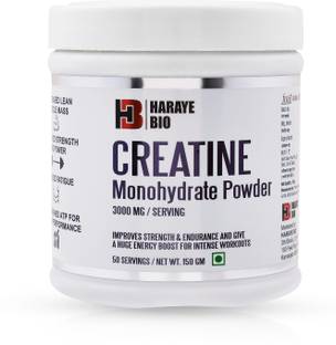 harayebio Micronised Creatine Monohydrate Powder (50 Servings, Unflavored)