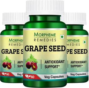 Morpheme Remedies Grape Seed Extract 500 mg (Pack of 3)