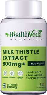 Health Veda Organics Milk Thistle for Healthy Liver Function