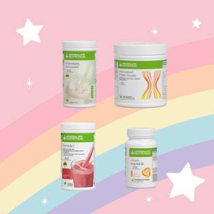 HERBALIFE F1 SHAKE MIX-STRAWBERRY,PP-200GM,SHAKEMATE AND PEACH