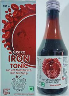 Austro Labs Ayurvedic iron tonic with herbal benefits to improve Hemoglobin with folic acid