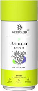 Nutriherbs Jamun Seed Powder Capsule |Supports Sugar Control & Diabetes for Men & Women