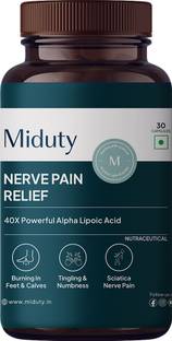 Miduty Nerve Pain Relief-Alpha Lipoic Acid-B Vitamins-Neuropathy Support-40x powerful