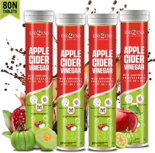 End2End Nutrition Apple Cider Vinegar for Weight Loss | Fat Loss Drink with Vitamin B6 & B12