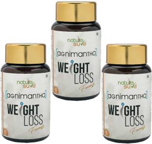 Nature Sure Agnimantha Weight Loss Formula for Men & Women - 3 Packs (3 x 60 Capsules)