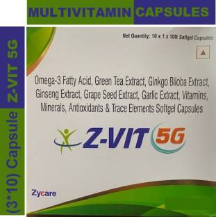 zycare ZVIT 5G MULTIVITAMINS AND MINERALS CAPSULE (3*10CAPSULE)