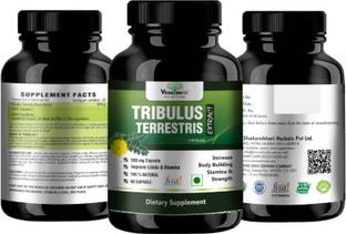 VEDA MAXX  Tribulus Terrestris Extract-500Mg 60 Capsules, 40% Saponins for a bodybuilding or training supplement.(Pack of 02 each contain 60 Capsules )