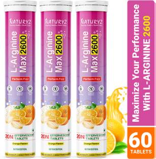 NATURYZ L-Arginine Max 2600 Boost Stamina Increase Blood Flow & Improve Performance
