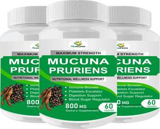 Fitness Prime Mucuna Pruriens Extract 800mg Capsules for Digestion Support & Immune Booster