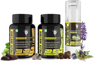 The Yoga Man lab Piles Matrix Complete Kit (Vein Restore + Rectum Restore + Healing Gel)