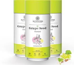 Nutriherbs Grape Seed Extract Capsules | for Healthy Skin , Digestion & Cholesterol Level