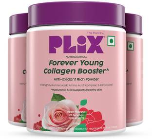 The Plant Fix Plix Collagen Booster Powder |Hydration, Skin Health & Antioxidant Support, Rose