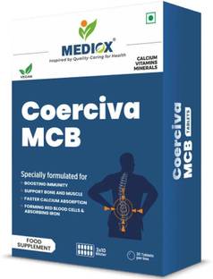 MEDIOX Coerciva MCB Tablets For Calcium And Vitamin B12 To Bone & Muscle Support