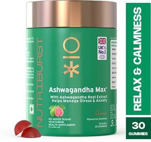 Nutriburst Ashwagandha Max for managing stress with Ashwagandha Root Extract