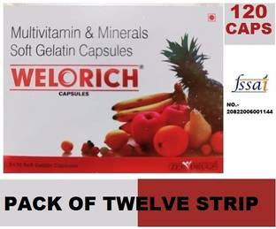 ZEE DRUGS PHARMA WELORICH MULTIVITAMIN CAPSULE FOR MEN AND WOMEN (12*10CAPS)