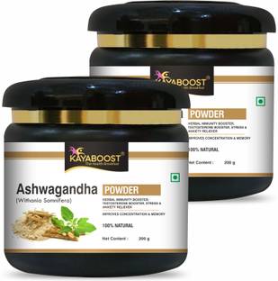 KAYABOOST Organic Ashwagandha Powder | Ayurvedic Care for Stress Relief | 400 g