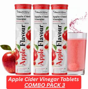 NeutriOne Apple Cider Vinegar with Mother | 45 Effervescent Tablets for Weight Loss