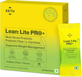 SETU Lean Lite Pro+ Gut Health Powder - Prebiotic & Probiotic to Boost Metabolism