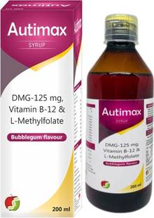Auti Max by Friska DMG-125mg, Vitamin B-12 & L-Methylfolate Syrup - 200ml