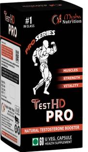 Mysha Health World Test HD Pro,ImproveTestosterone, Made of Safed Musli,Ashwagandha,60Capsules