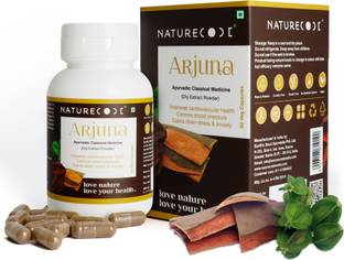 Nature Code Arjuna Extract (550 MG) Capsules | Maintain Healthy Heart