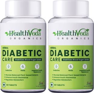 Health Veda Organics Diabetic Care Tablets, Manages Blood Sugar Levels