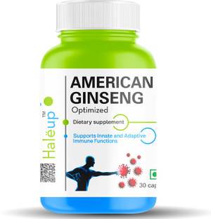 HALEUP American Ginseng, 500 mg, Innate & adaptive Immunity|| Energy, 30 Capsules