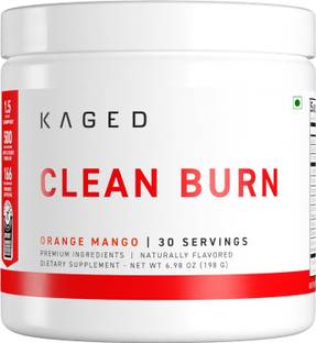 KAGED MUSCLE CLEAN BURN POWDER ORANGE MANGO 30 SERVINGS