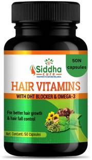 Siddha cure Hair Vitamins (with Biotin & Iron)for Hair Regrowth & Hairfall Control