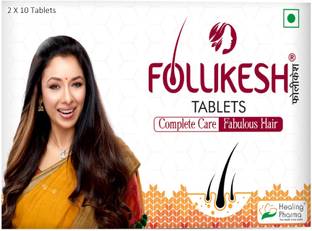 Follikesh Biotin Tablets For Hair Growth, Hair Fall Control With Vitamin and Mineral