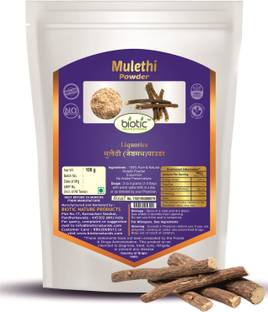 biotic Mulethi Powder - Licorice Powder - Yastimadhu - Mulethi Churna 100g