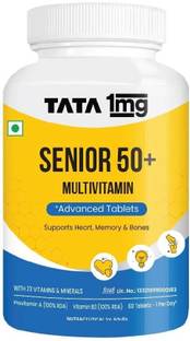 TATA 1mg Senior 50+ Multivitamin & Multimineral Veg Tablet