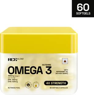 Ace Blend Outshine Omega 3 4X Strength - 1650 mg (743 EPA & 528 DHA)