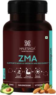 Halesaga ZMA Supplement for Endurance, Muscle Growth & Recovery Zinc, Magnesium, Vitamin B6