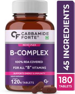 CARBAMIDE FORTE Vitamin B Complex tablets | B1, B2, B3, B5, B6, B9, Biotin & Vitamin B12 Tablets