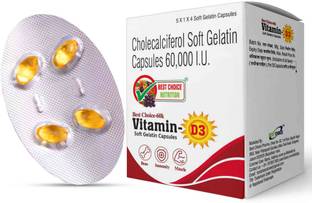 BEST CHOICE NUTRITION Vitamin D3 for Bone Health, Muscle Strength & Immunity