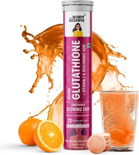 THE BODY RESERVE Glutathione Effervescent Tablet 500mg for Clear & Youthful Skin Detoxification.