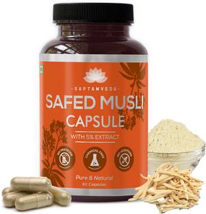 Saptamveda Organic Safed Musli Capsules