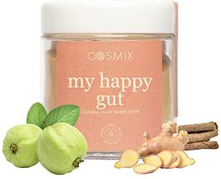 COSMIX My Happy Gut | For Digestion & Gut Health|Triphala & Mulethi Superfood|Vegan|Jar