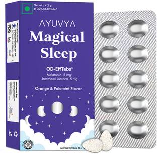 Ayuvya Magical Sleep Support Pills with Melatonin & Jatamansi