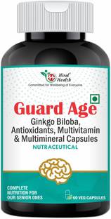 Hiral Health GuardAge: Ginkgo Biloba with Multivitamin & Multimineral for Men & Women