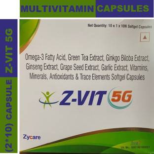 zycare Z VIT 5G MULTIVITAMIN AND MINERALS CAPSULE WITH ANTIOXIDANTS (2*10CAPSULES)