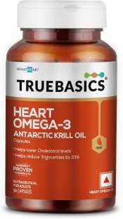 TRUEBASICS Heart Omega-3 Antarctic Krill Oil, for Healthy Heart