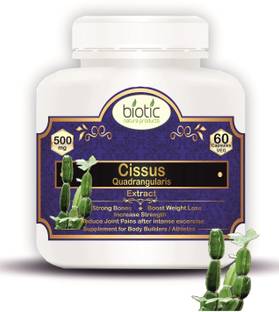 biotic Cissus quadrangularis Extract (Hadjod) 500mg - 60 Capsules