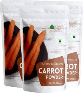 Bliss of Earth Carrot Powder Freshly Ground & Delicious Great for Juice, Cooking, Soup