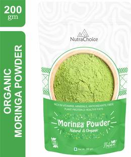 NutraChoice Organic Moringa Leaf Powder For Weight Loss, Powerful Vitamins & Antioxidants